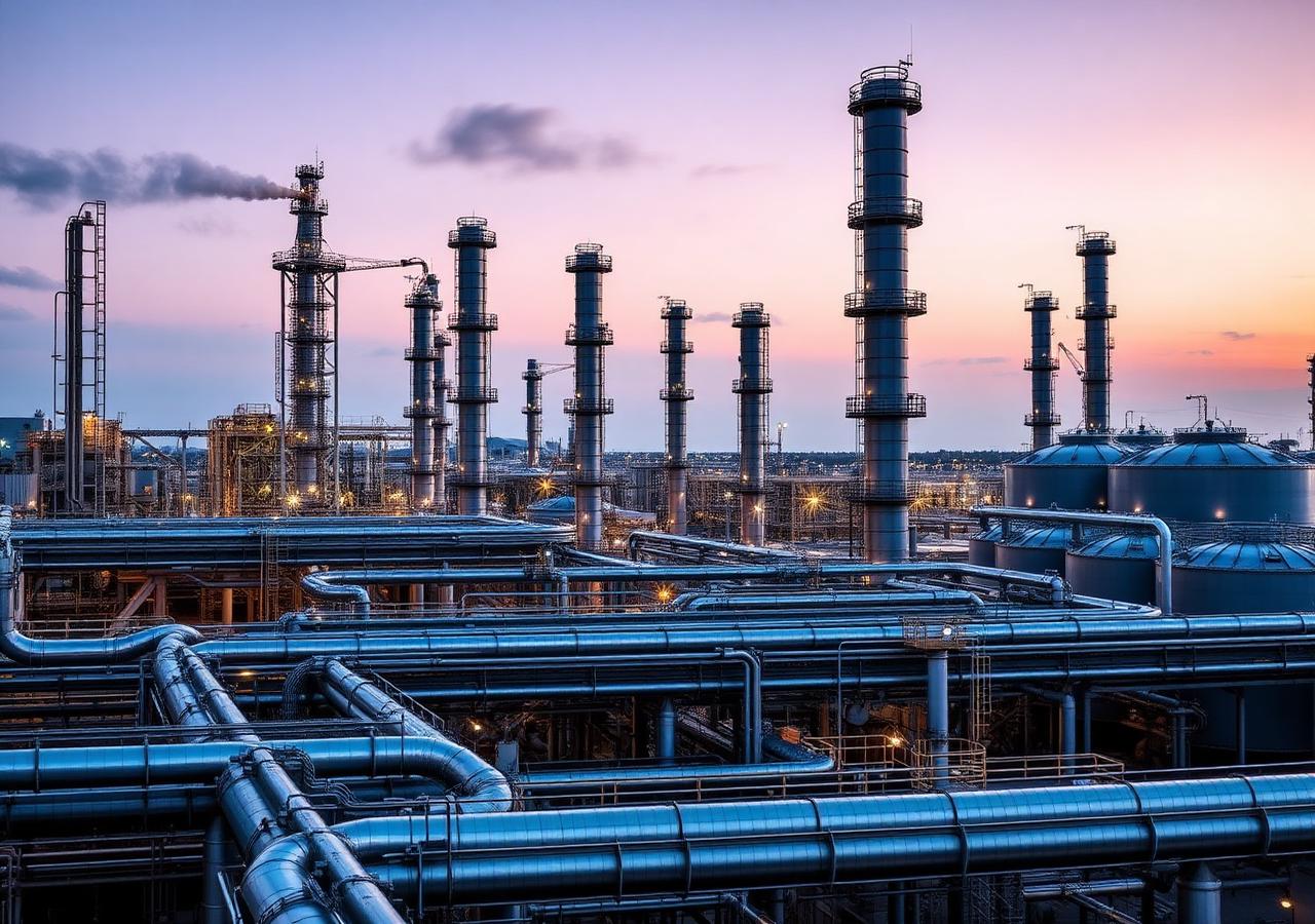 Industrial refinery infrastructure